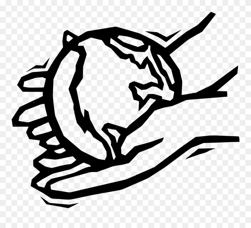 Earth In Gentle Hands Svg Clip Arts - Helping Hands Clip Art - Png Download