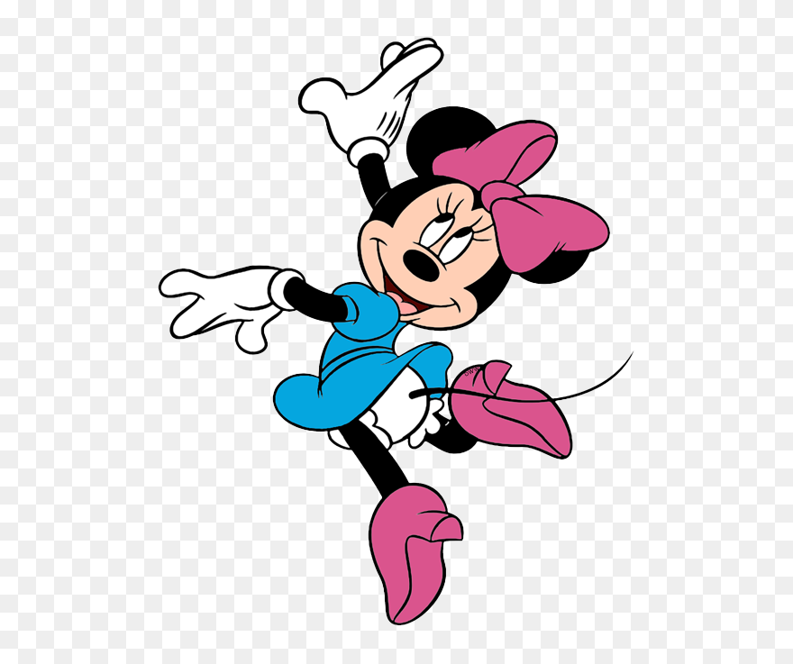 Minnie Mouse Dancing Clipart - Png Download