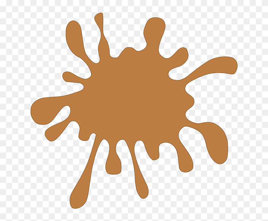 Brown Splat Clip Art - Pink Clipart - Png Download