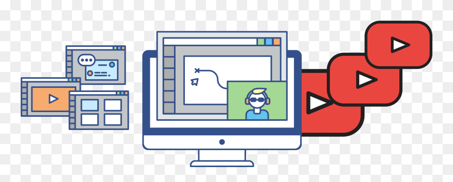 Youtube Channel Cover Template - Banner Connect Youtube Clipart