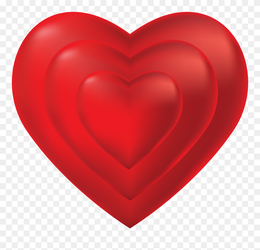 Red Heart Valentine"s Day Design Clipart