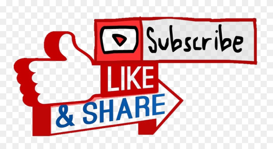 Youtube Subscribe Button Transparent Background - Like And Subscribe Button Clipart