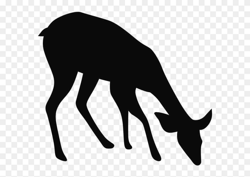 Noun Deer 671375 - Silhouette Deer Clip Art - Png Download