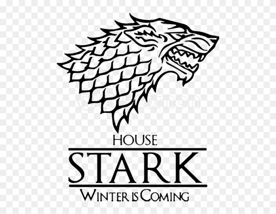 A Game Of Thrones Daenerys Targaryen House Stark Winter - Game Of Thrones Stark Logo Clipart