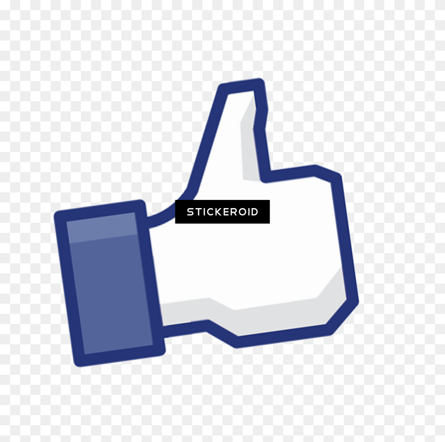 Youtube Thumbs Up And Down , Png Download - Facebook Like Button Clipart