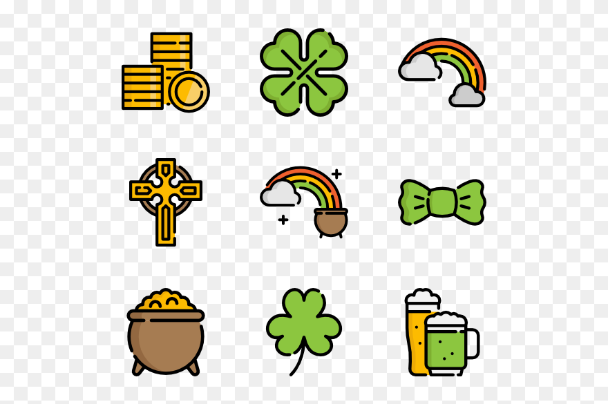 Vector Clover Line - Halloween Icons Png Clipart