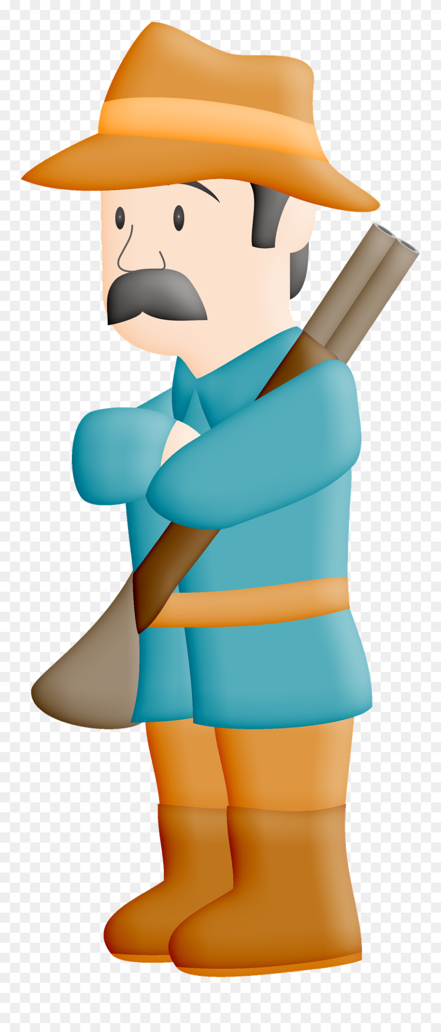 Le Chasseur Du Petit Chaperon Rouge Clipart