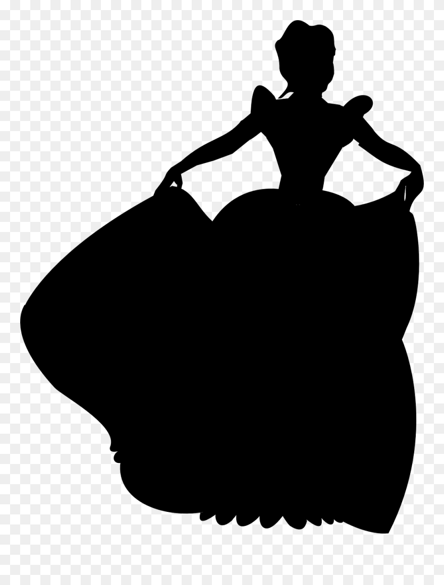 Princess Silhouette Clipart - Png Download