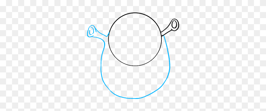 How To Draw Shrek - Circle Clipart