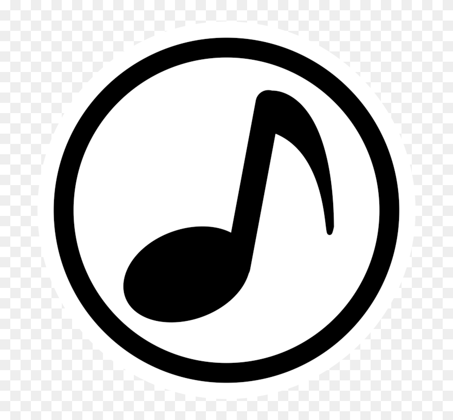Line Art,blackandwhite,symbol - Music Logo Png Hd Clipart