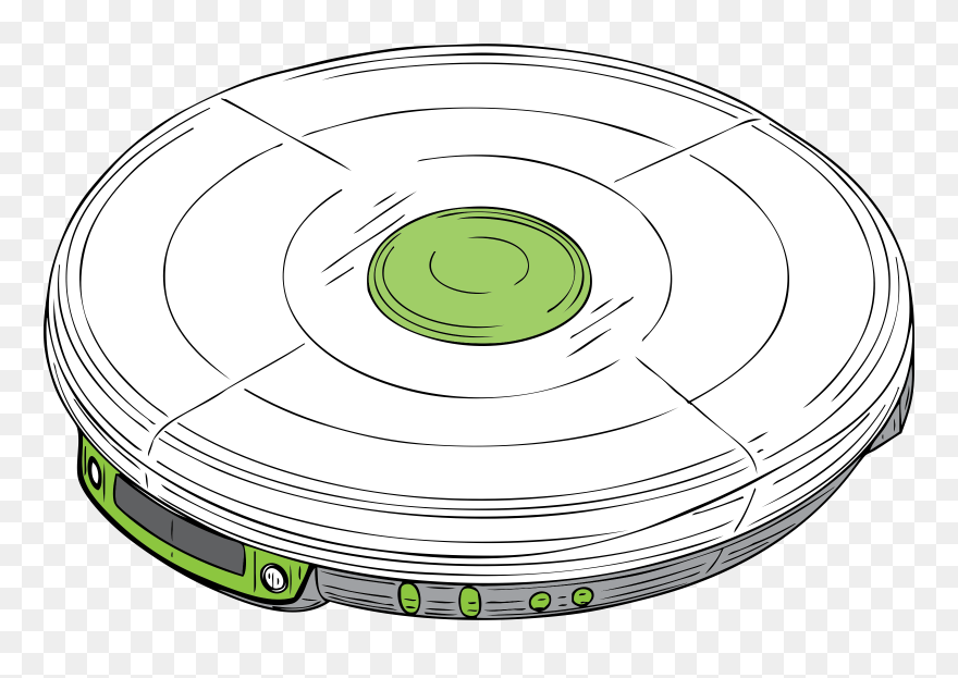 Data Storage Device,line Art,circle - Discman Clipart