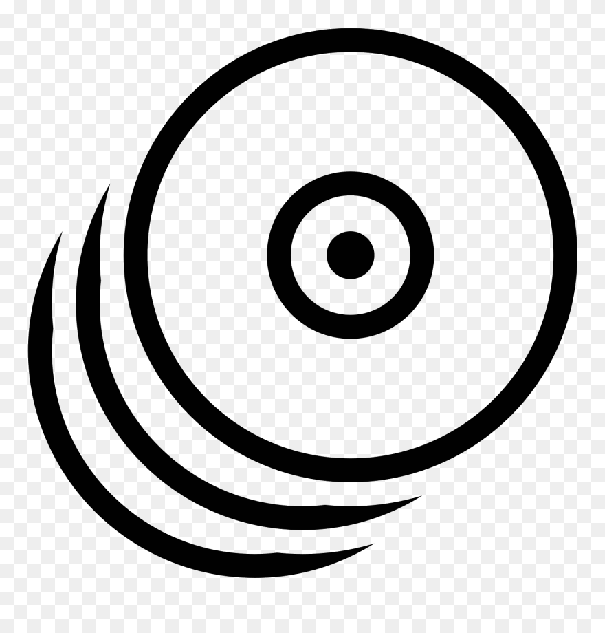 Cd Clipart Black And White , Png Download - Cd Black And White Transparent Png