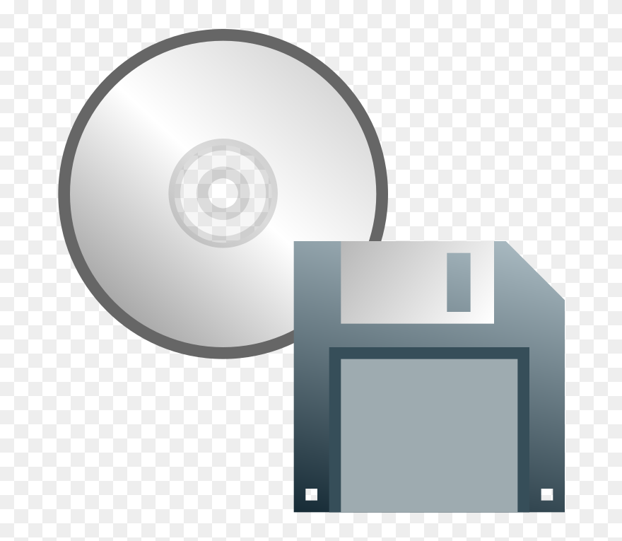 Cd Or Floppy Disk Icon - Floppy Disk Clipart