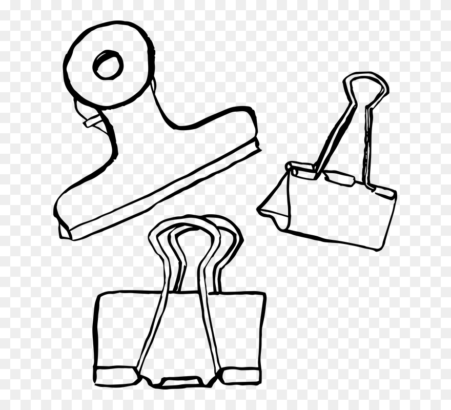 Paper Clip Drawing Png Transparent Png