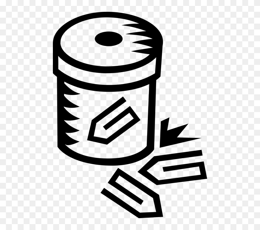 Vector Illustration Of Paper Clip Or Paperclip Office - Png Download