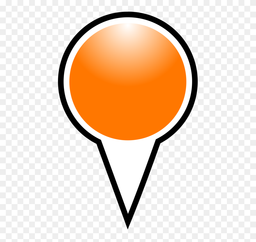 Yellow,circle,orange - Google Map Maker Icon Clipart
