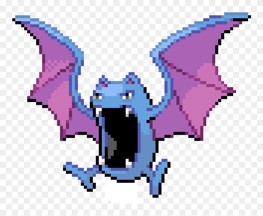 Pixel Art Maker Golbat Clipart , Png Download - Golbat Pixel Art Transparent Png