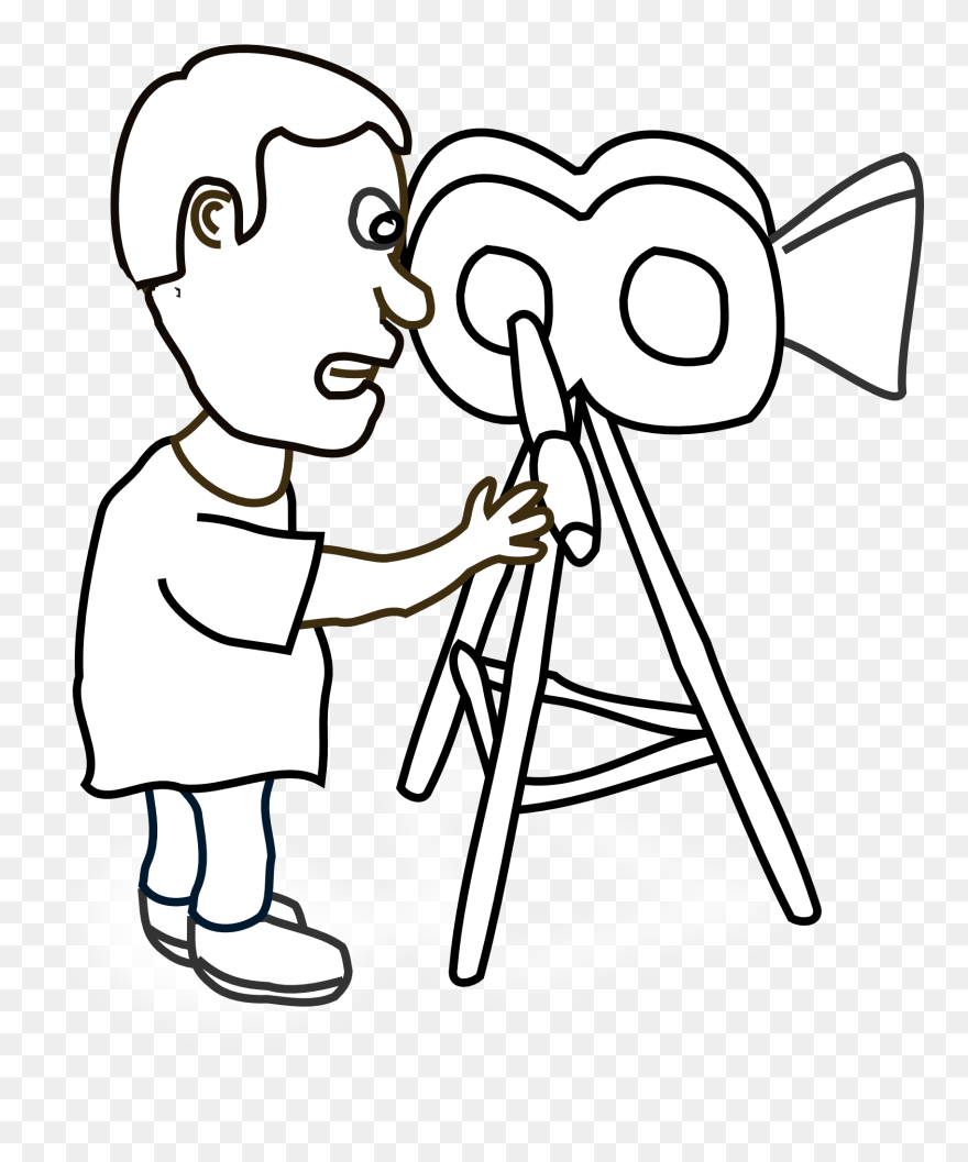 Clipart Film Maker , Png Download - Camera Man Drawing Transparent Png