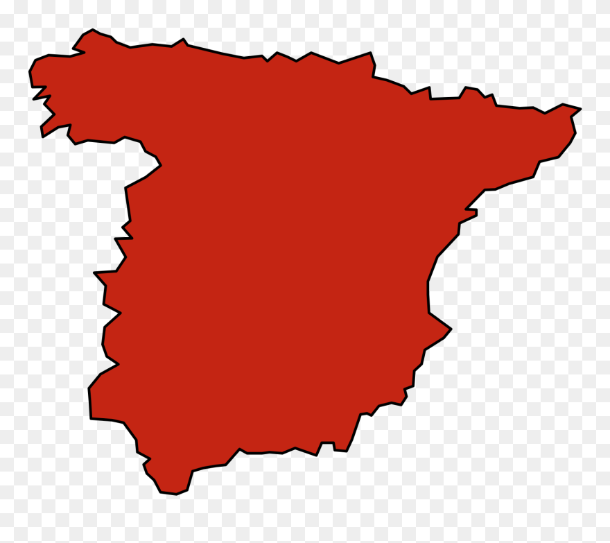 Spain Map Clipart - Png Download