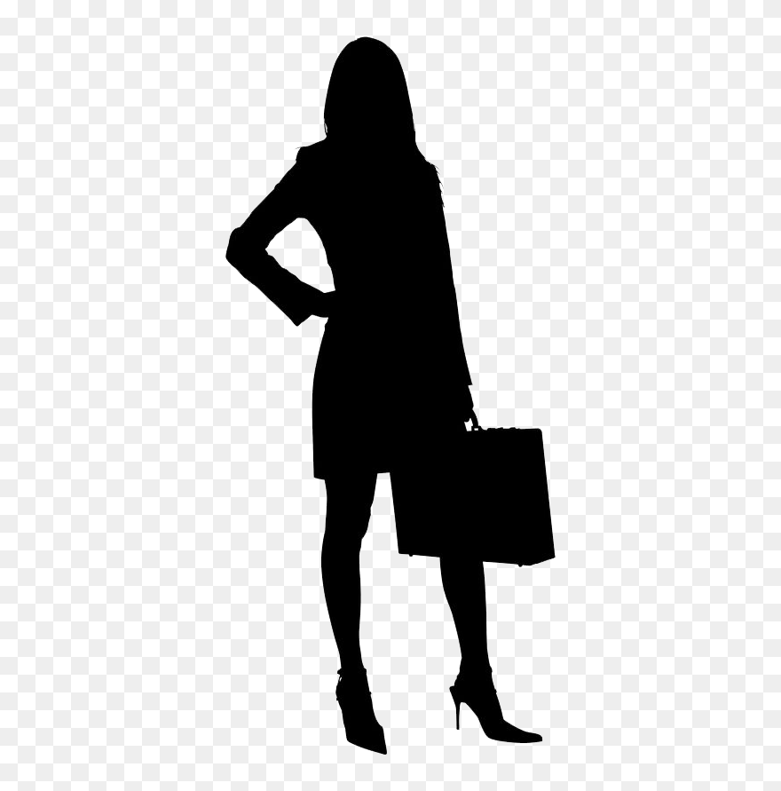 Businessperson Clip Art Woman Vector Graphics Silhouette - Silhouette Business Woman Png Transparent Png