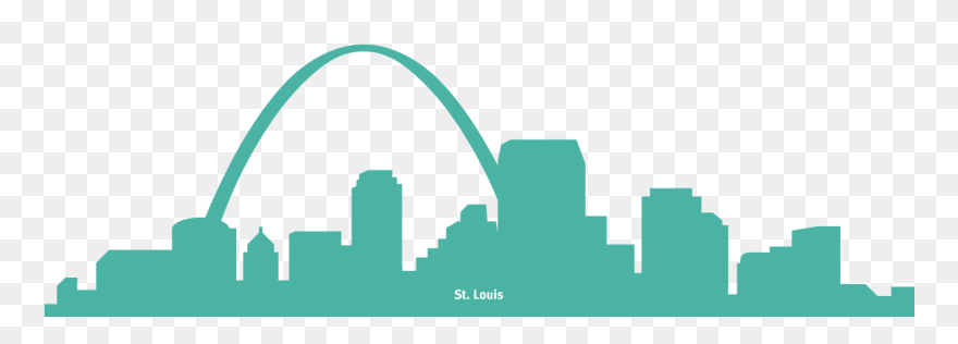 Expanding Opportunities - Silhouette Arch St Louis Skyline Clipart