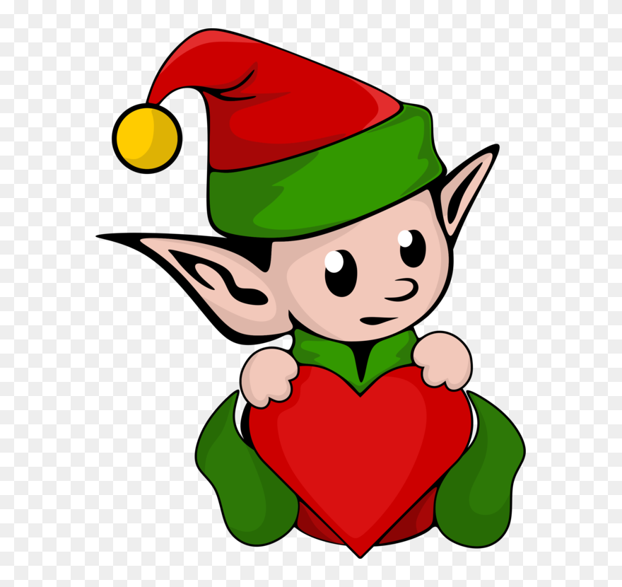 Transparent Leaf Plant Leaf Christmas Clipart For Nature - Heart Elf - Png Download