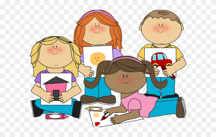 Kids At School Clipart - Png Download