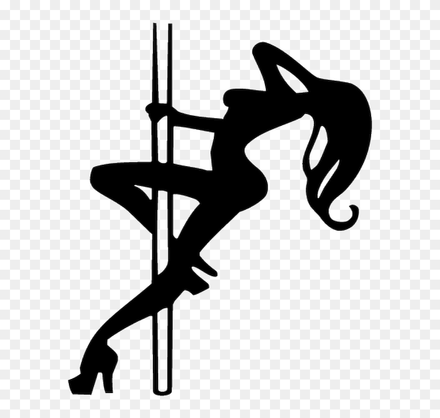 Transparent Stripper Silhouette Png - Stripper Pole Clipart