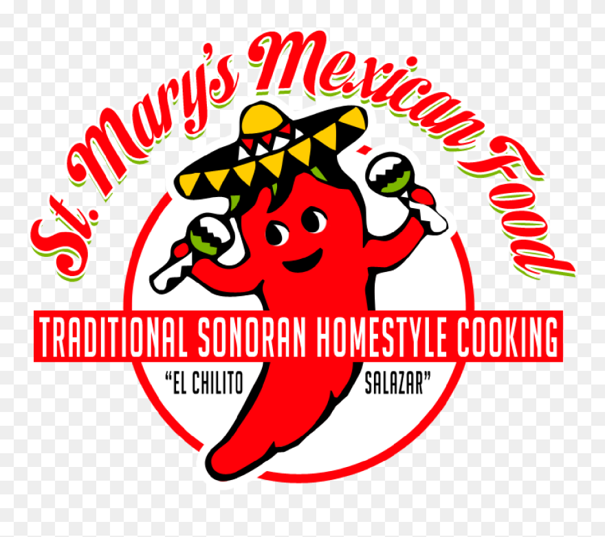 St Mary's Mexican Food Logo Clipart