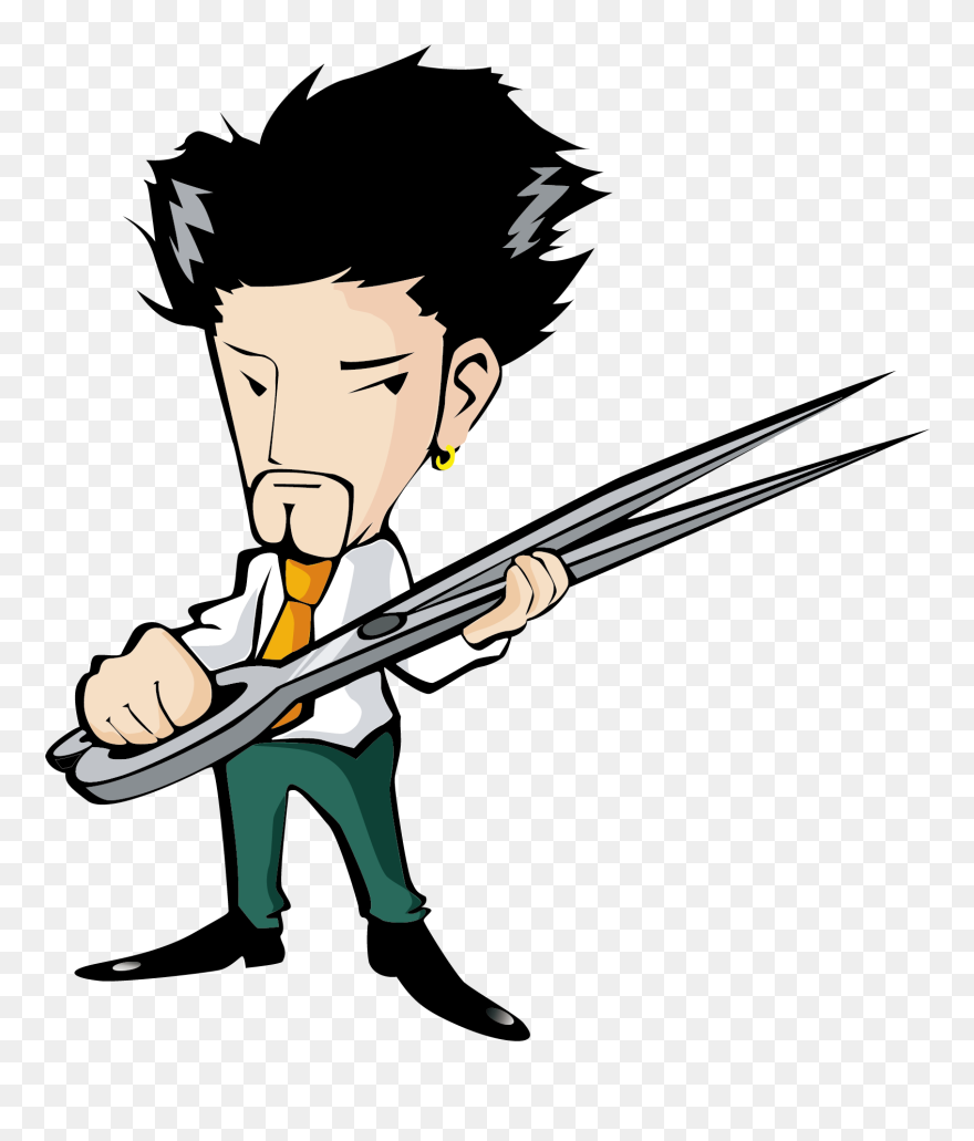 Comb Hair Iron Hairdresser Beauty Parlour - Hairdresser Clipart - Png Download