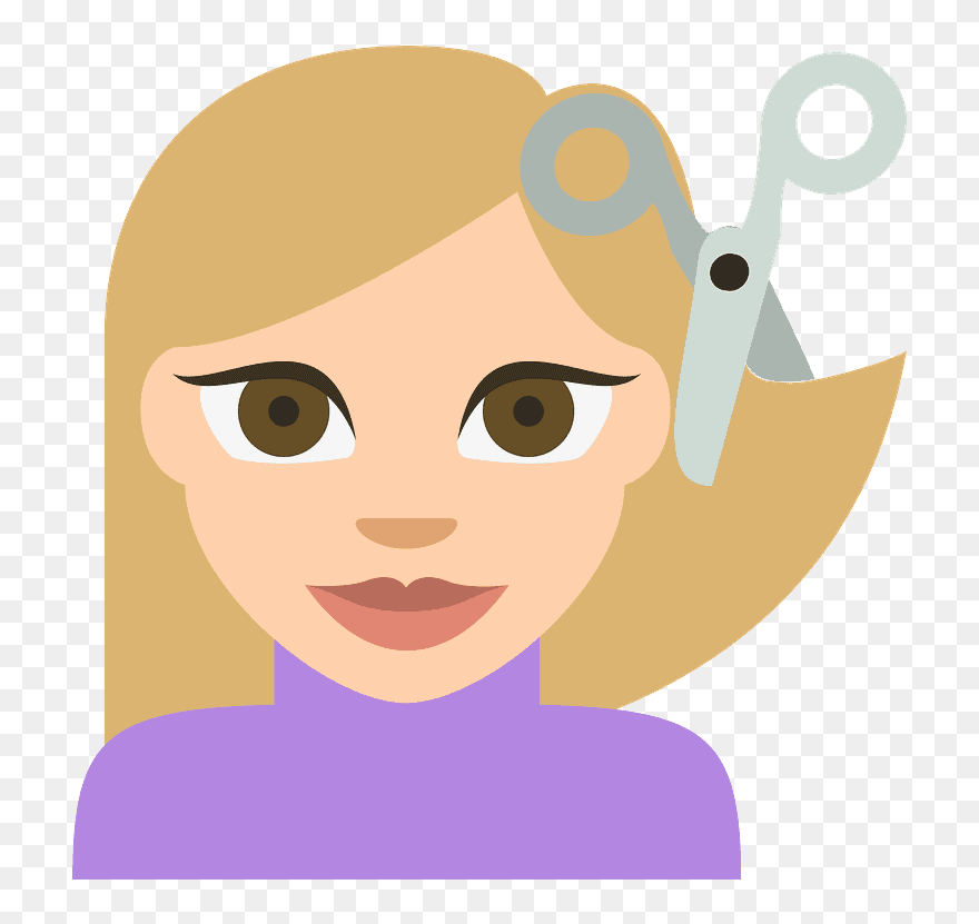 Download Person Getting Haircut Emoji Clipart Hair Cut Emoji Png