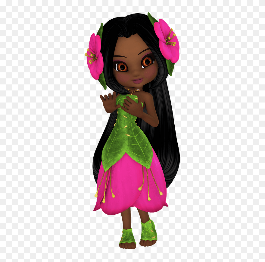 Fantasy Girl Clipart - Cartoon - Png Download