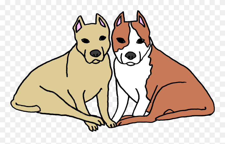 Dog Clipart Clipart 2 Dog - Two Dogs Clipart - Png Download