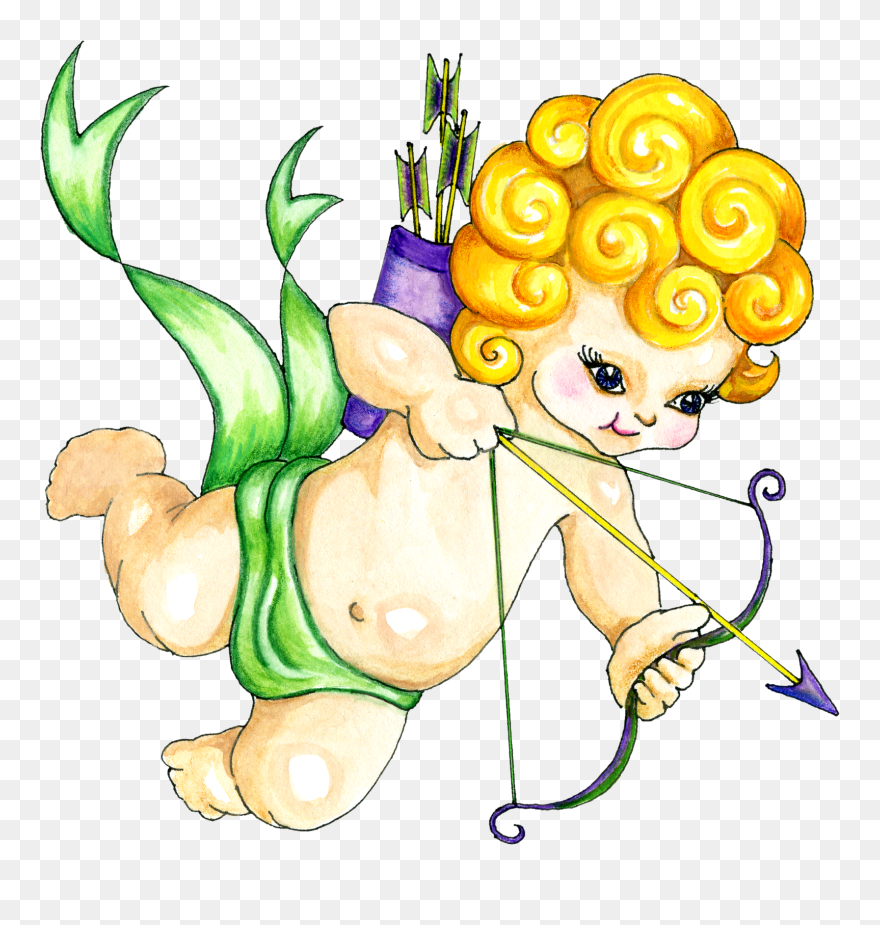 Image Result For Free Clip Art Cupid Transparent - Cupid - Png Download