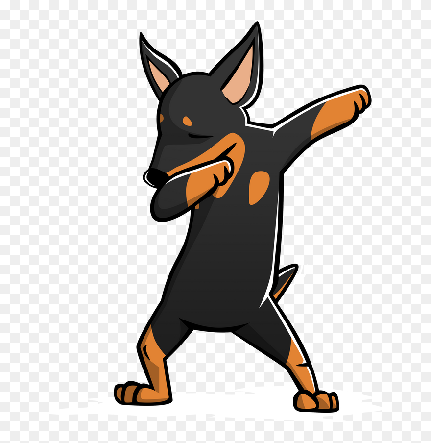 Miniature Pinscher Log Clipart