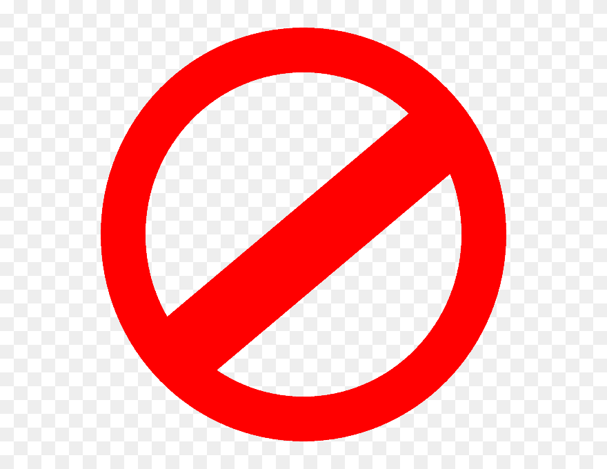 Prohibited Sign, Do Not Ask These Questions - Warren Street Tube Station Clipart