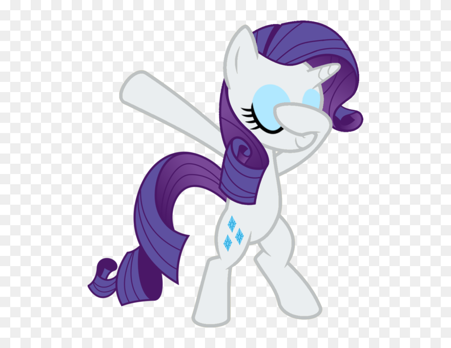 Transparent Dab Clip Art - My Little Pony Rarity - Png Download