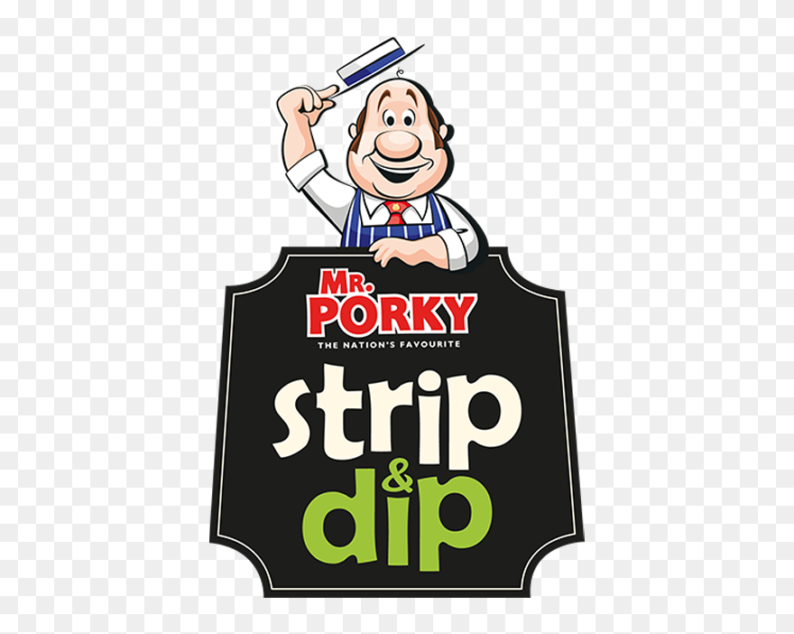Mr Porky Strip Dip Logo - Mr Porky Crispy Strips Clipart