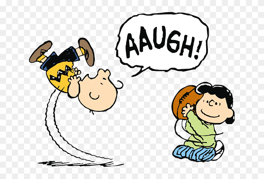 Charlie Brown Lucy Football - Charlie Brown Falling Down Clipart