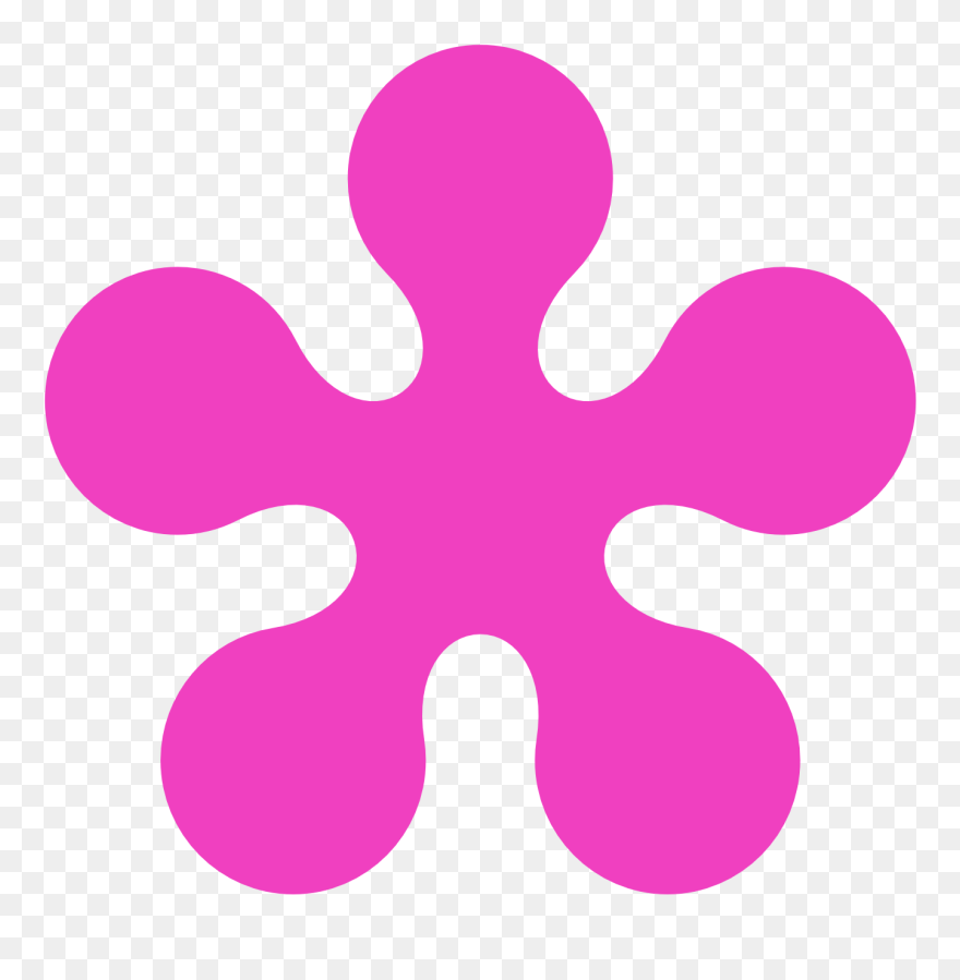 Retro Hippy Flower Clipart - Clip Art Hippie Flowers - Png Download