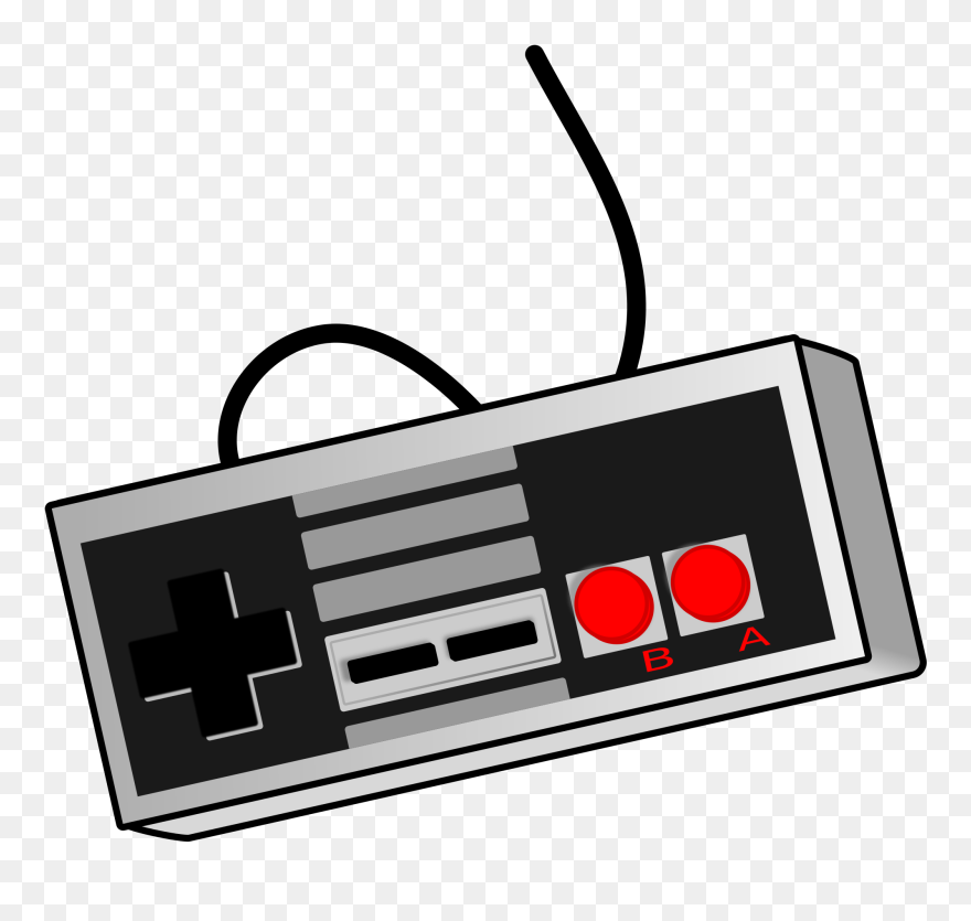 Computer Clip Art Retro - Transparent Background Video Game Controller Clipart - Png Download