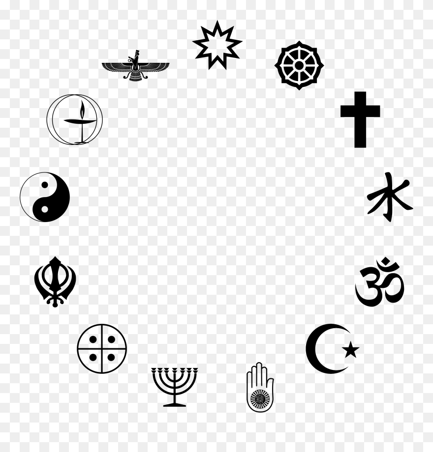 Clipart Star Religious - All Religion Symbols Png Transparent Png