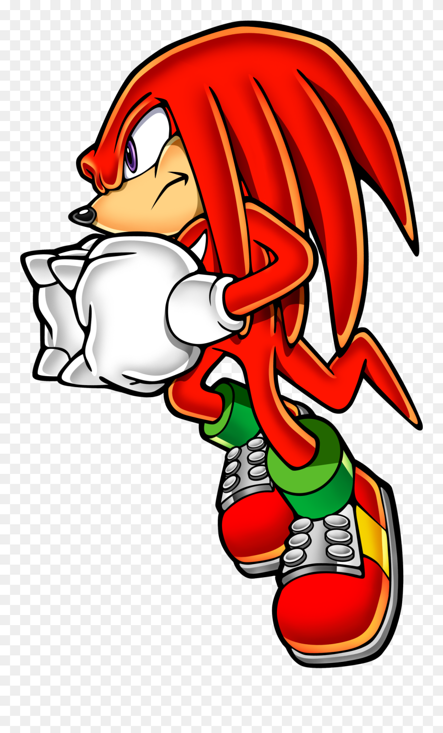 Knuckles The Echidna Fatal - Sonic Adventure 2 Knuckles Artwork Clipart
