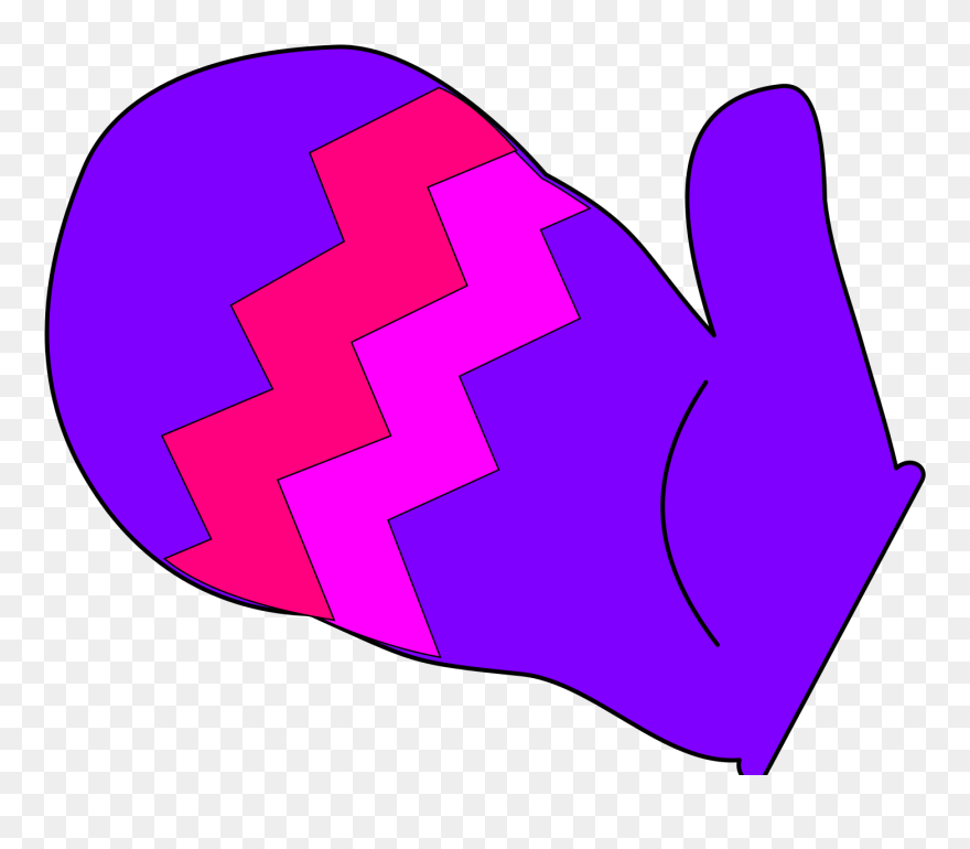 Mittens Clipart Snowsuit, Mittens Snowsuit Transparent - Free Clip Art Mitten - Png Download