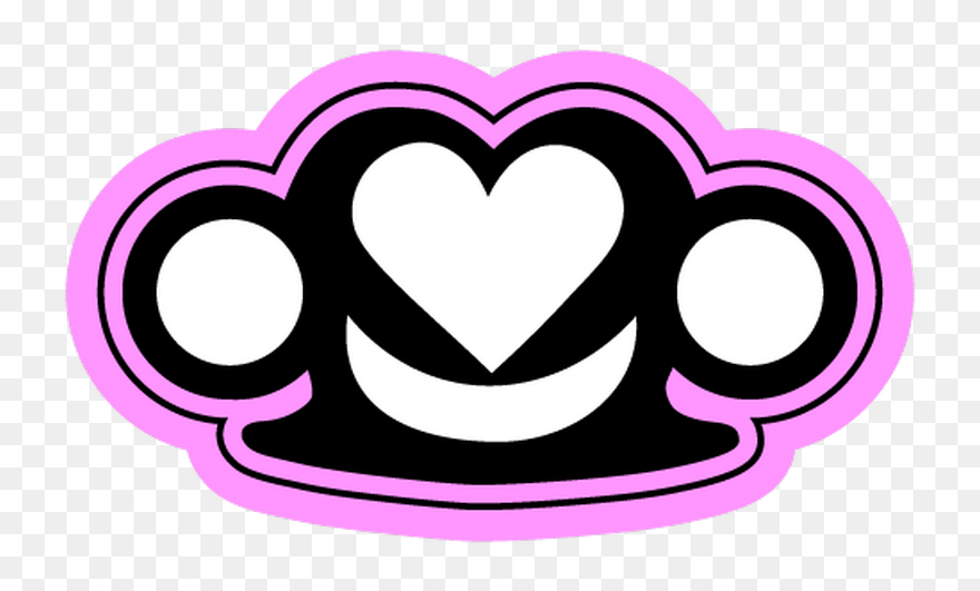 Poing Americain En Coeur Clipart