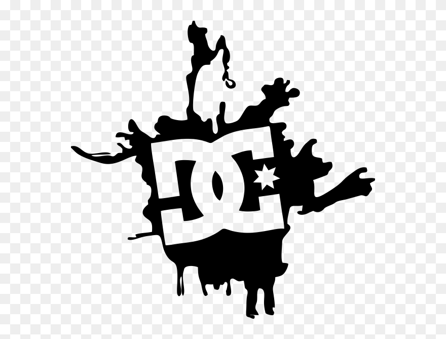 Decal Logo Sticker Dc Shoes - Logo De Dc Shoes Clipart