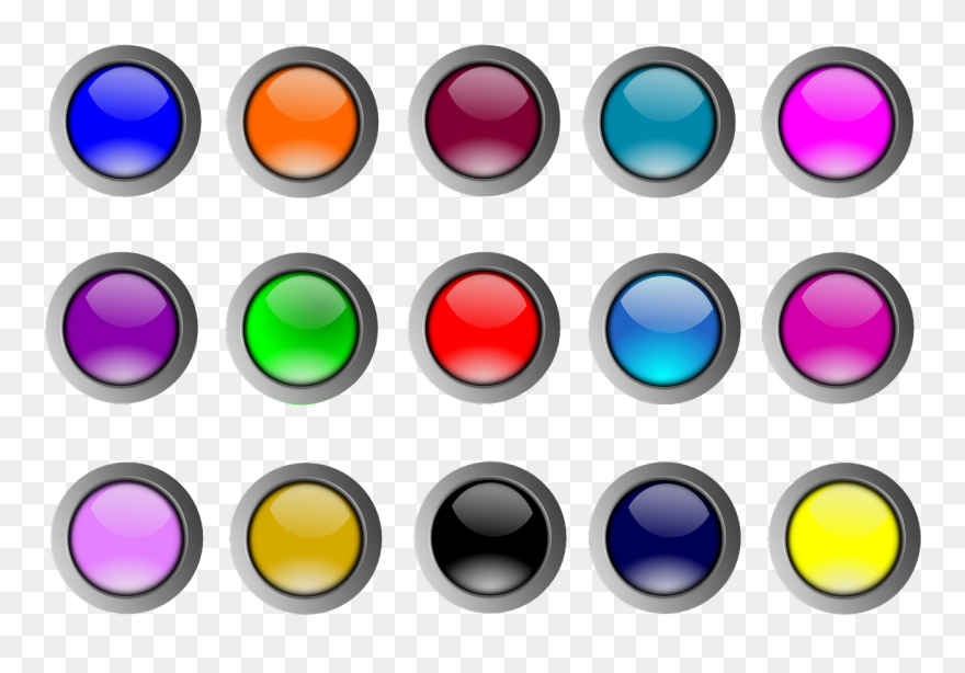 Free Round Buttons Png Clipart