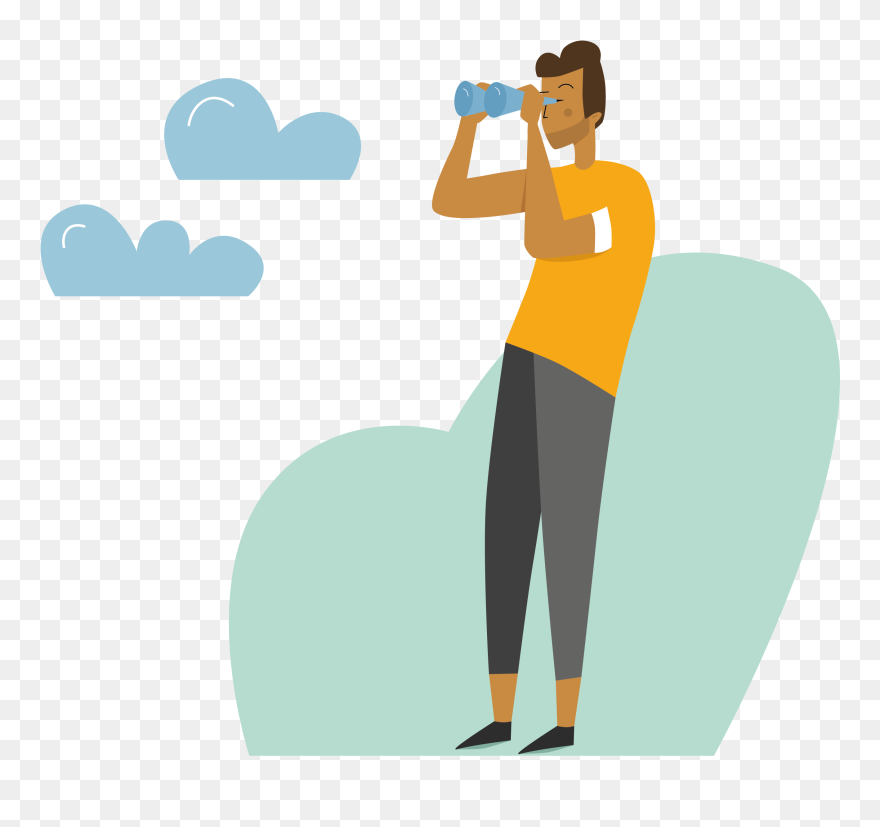 Person Using Binoculars Png Clipart