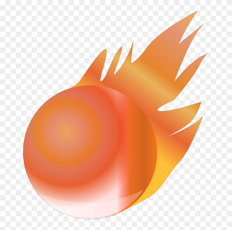 Fire Ball Svg Clip Arts - Red Fire Ball - Png Download