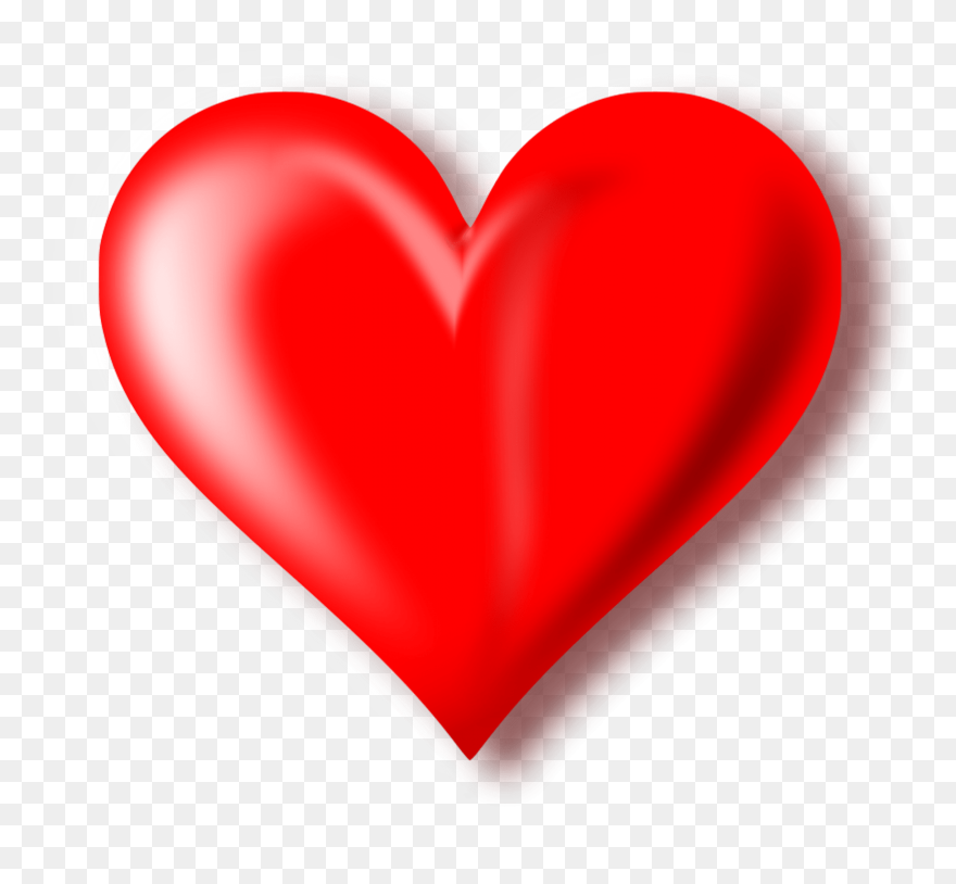Transparent Background 3d Heart Clipart